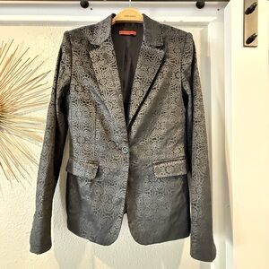 Alice + Olivia Black Lace Blazer